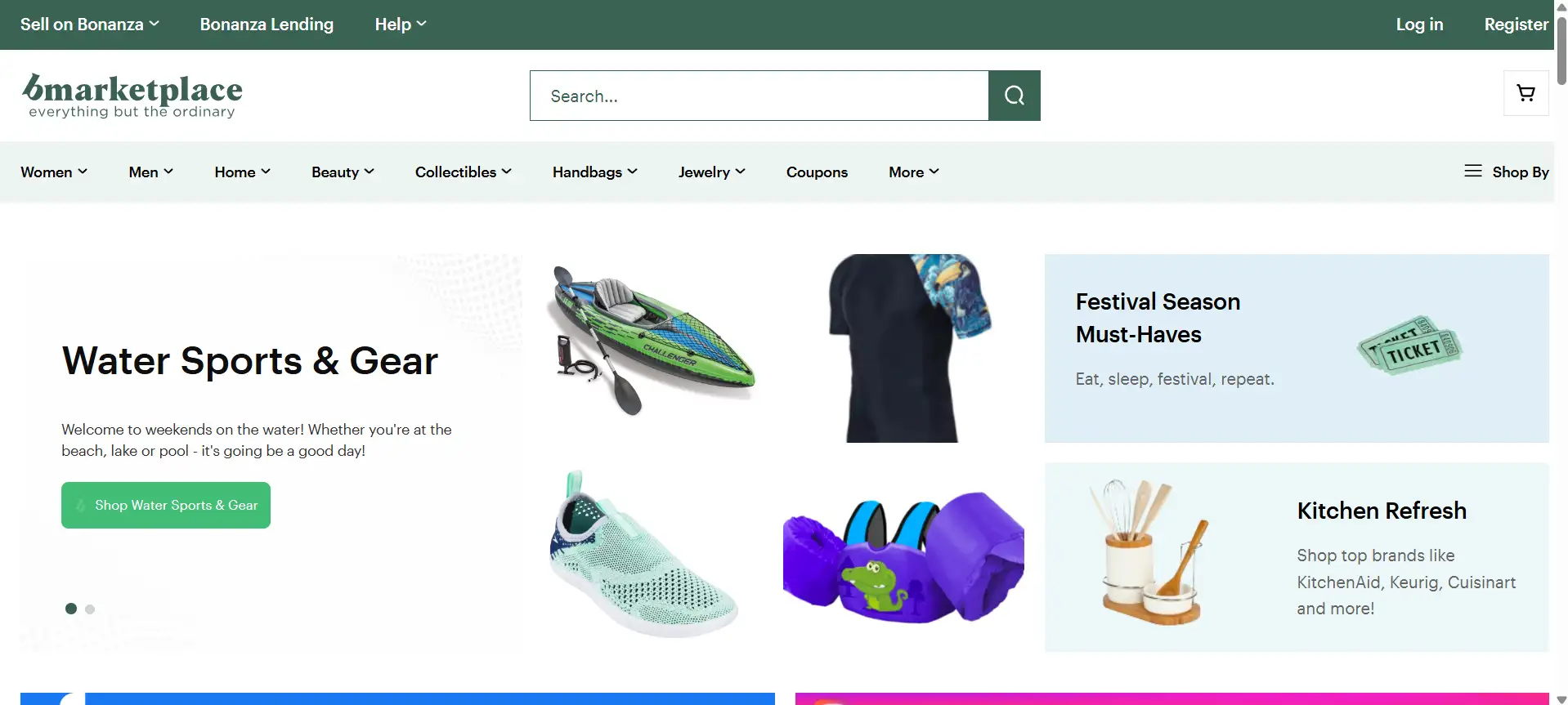 Bonanza homepage