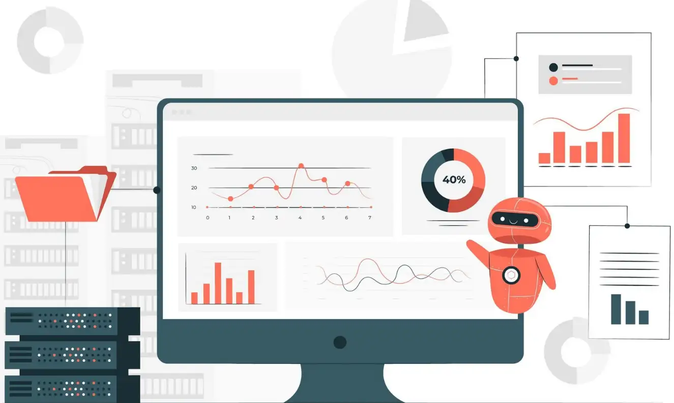 Data analysis with assistance from AI on website