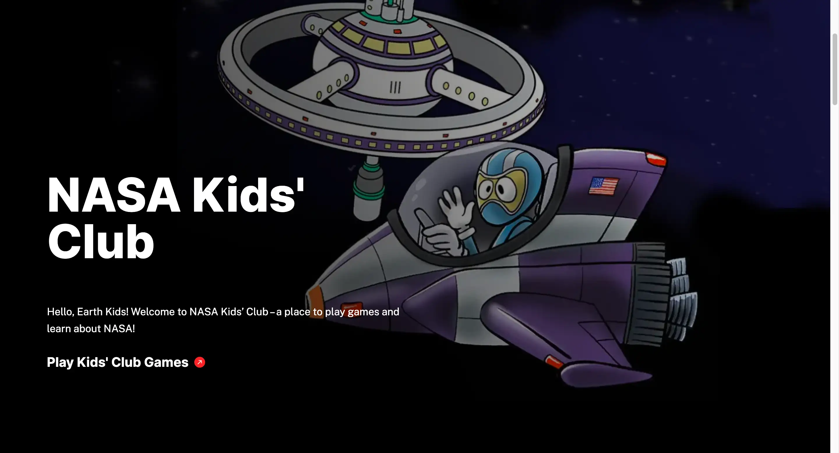 nasa kids' club offcial homepage