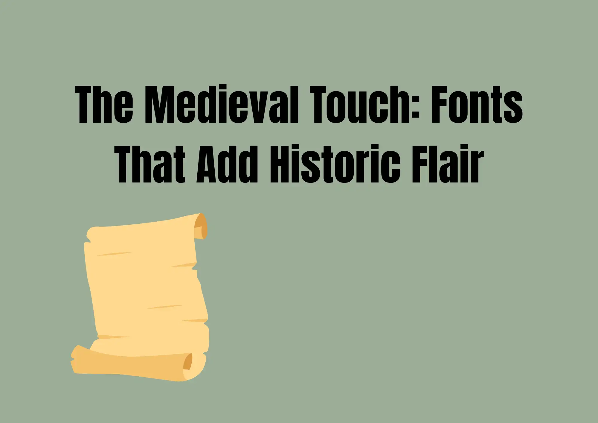 Fonts That Add Historic Flair Fonts That Add Historic Flair