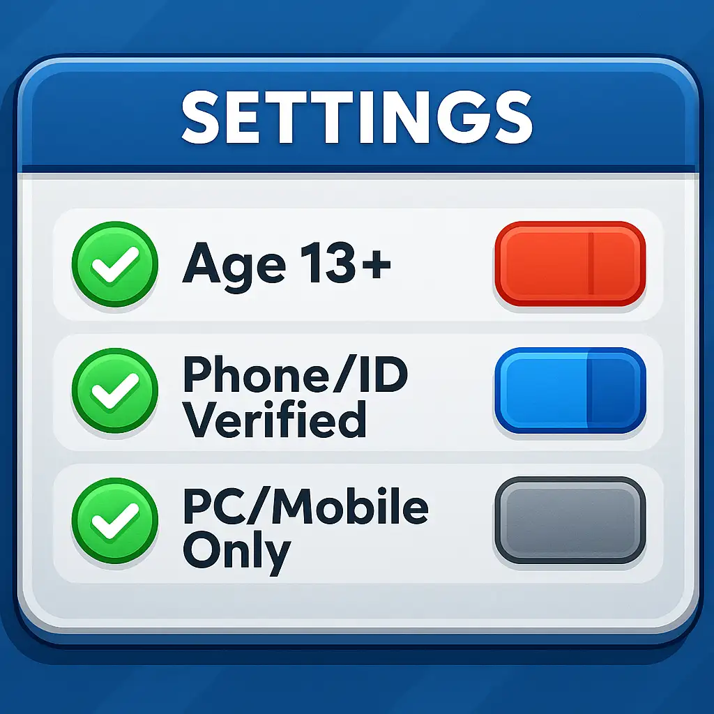Requirements to enable Roblox voice chat Requirements to enable Roblox voice chat