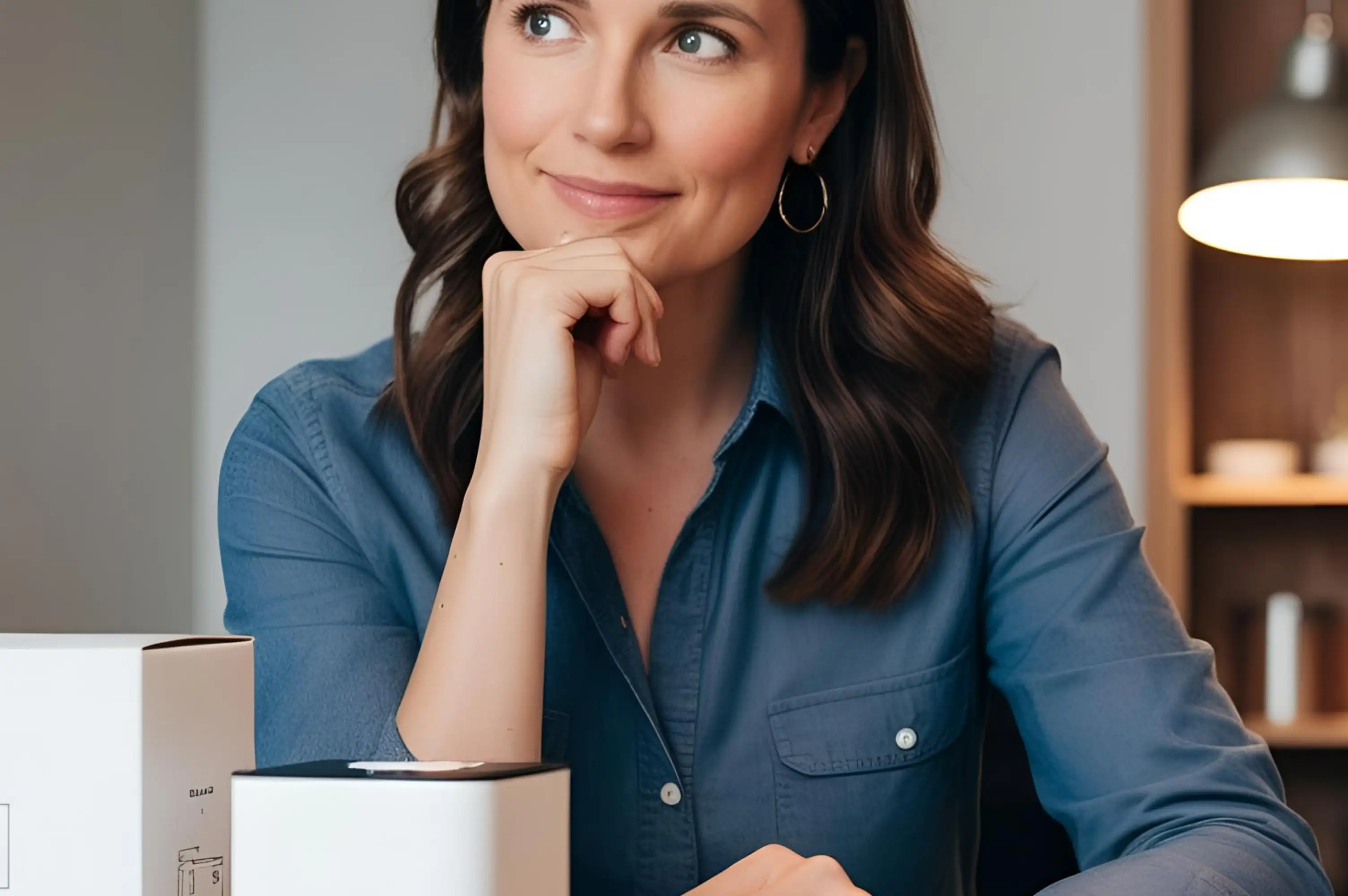 owner working on a product looking thoughtful post