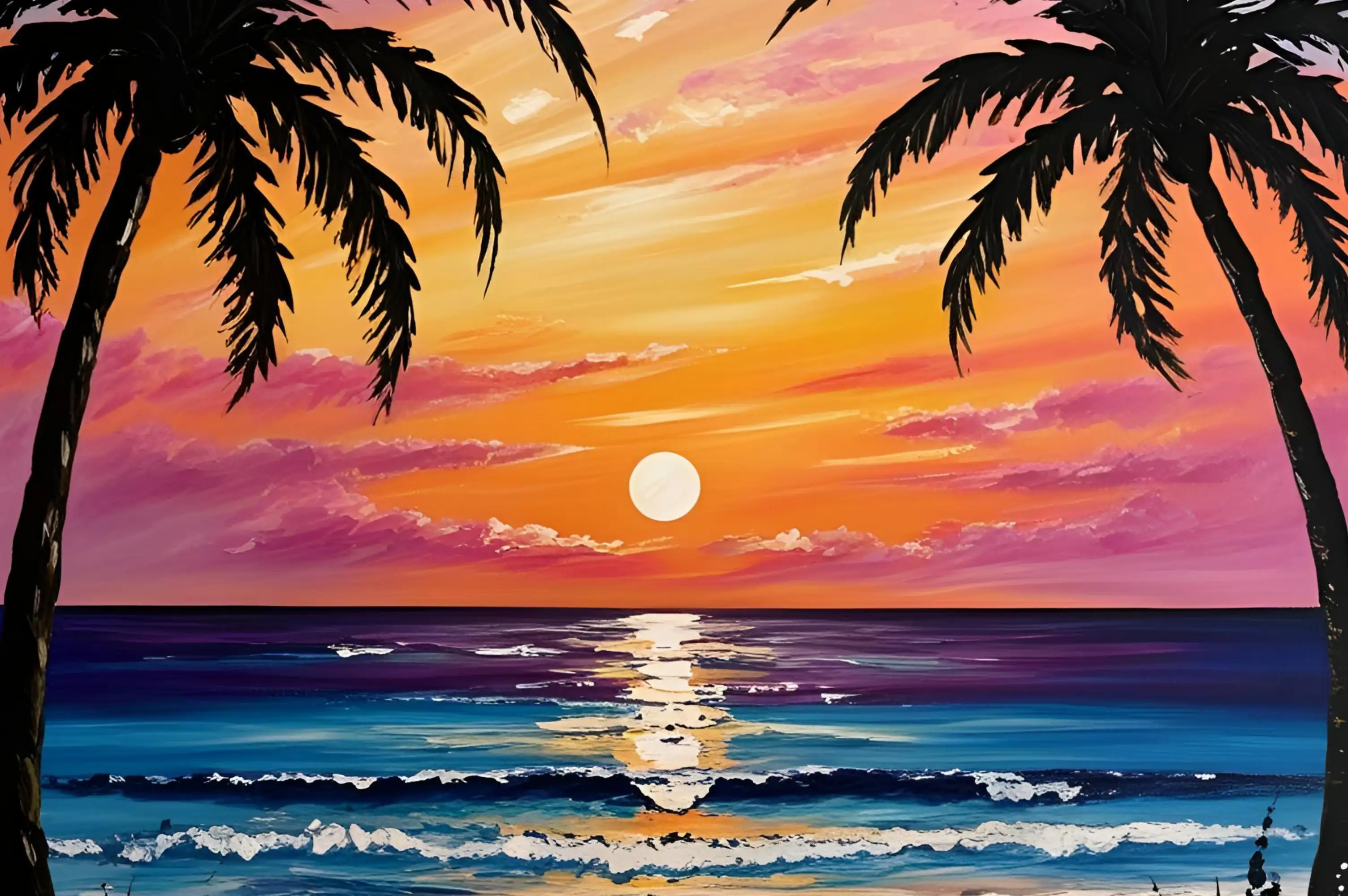 stunning beach sunset instagram post