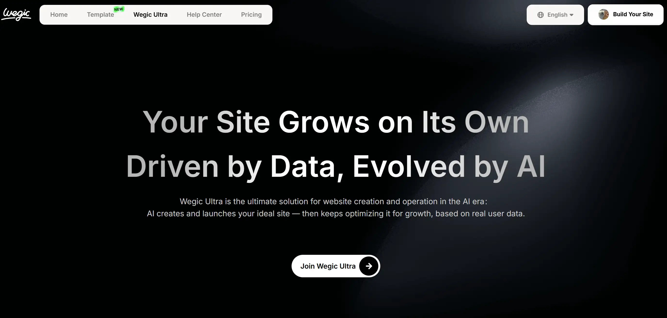 Landing page of the ultimate solution for website creation - Wegic Ultra Landing page of the ultimate solution for website creation - Wegic Ultra