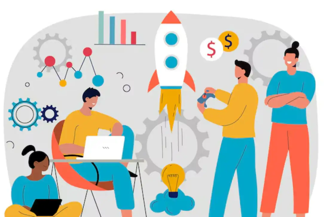 People are working together to start a business People are working together to start a business
