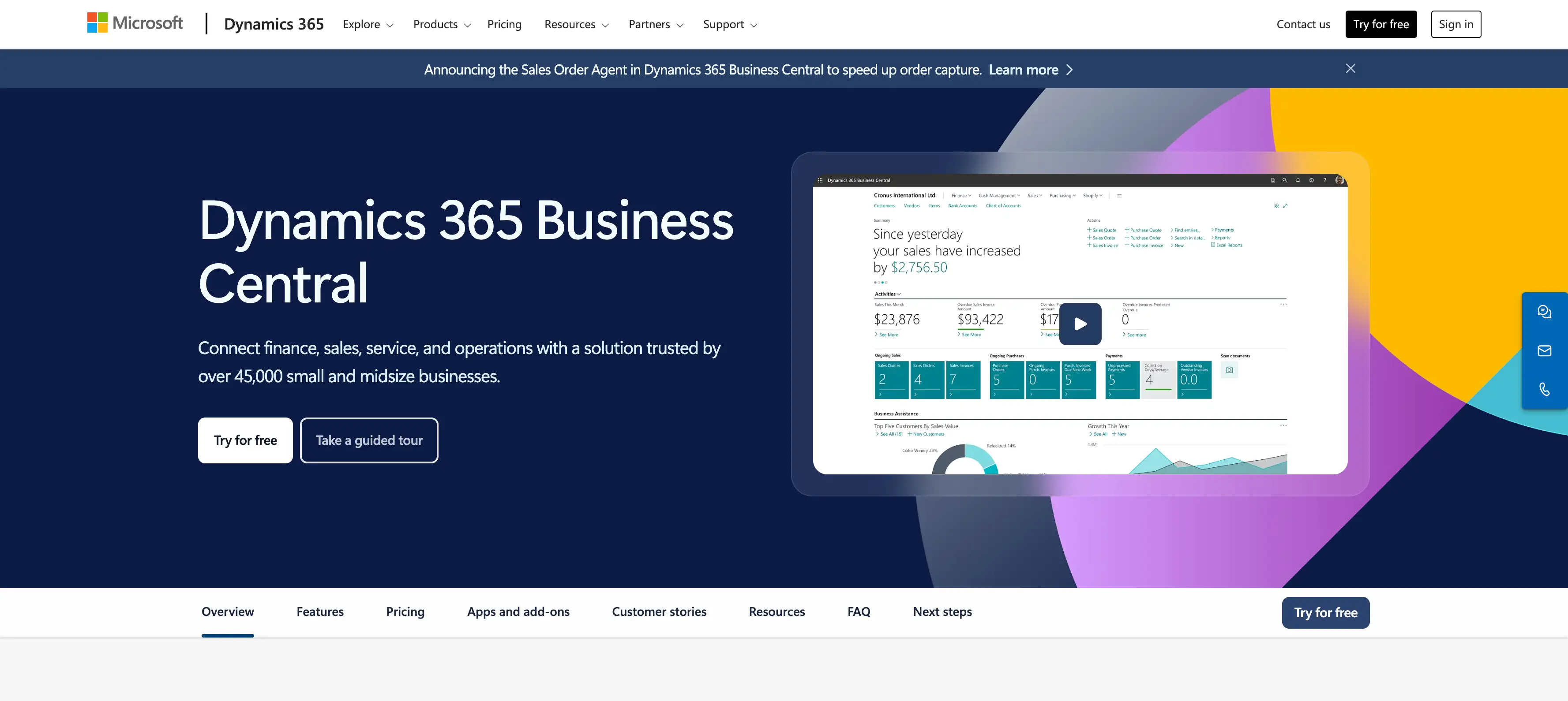 microsoft dynamics 365 business central