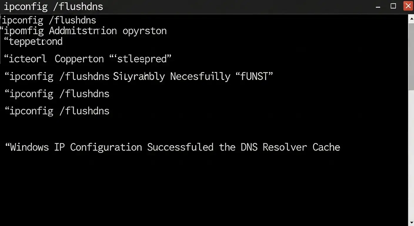 Flushing DNS cache via Command Prompt Flushing DNS cache via Command Prompt