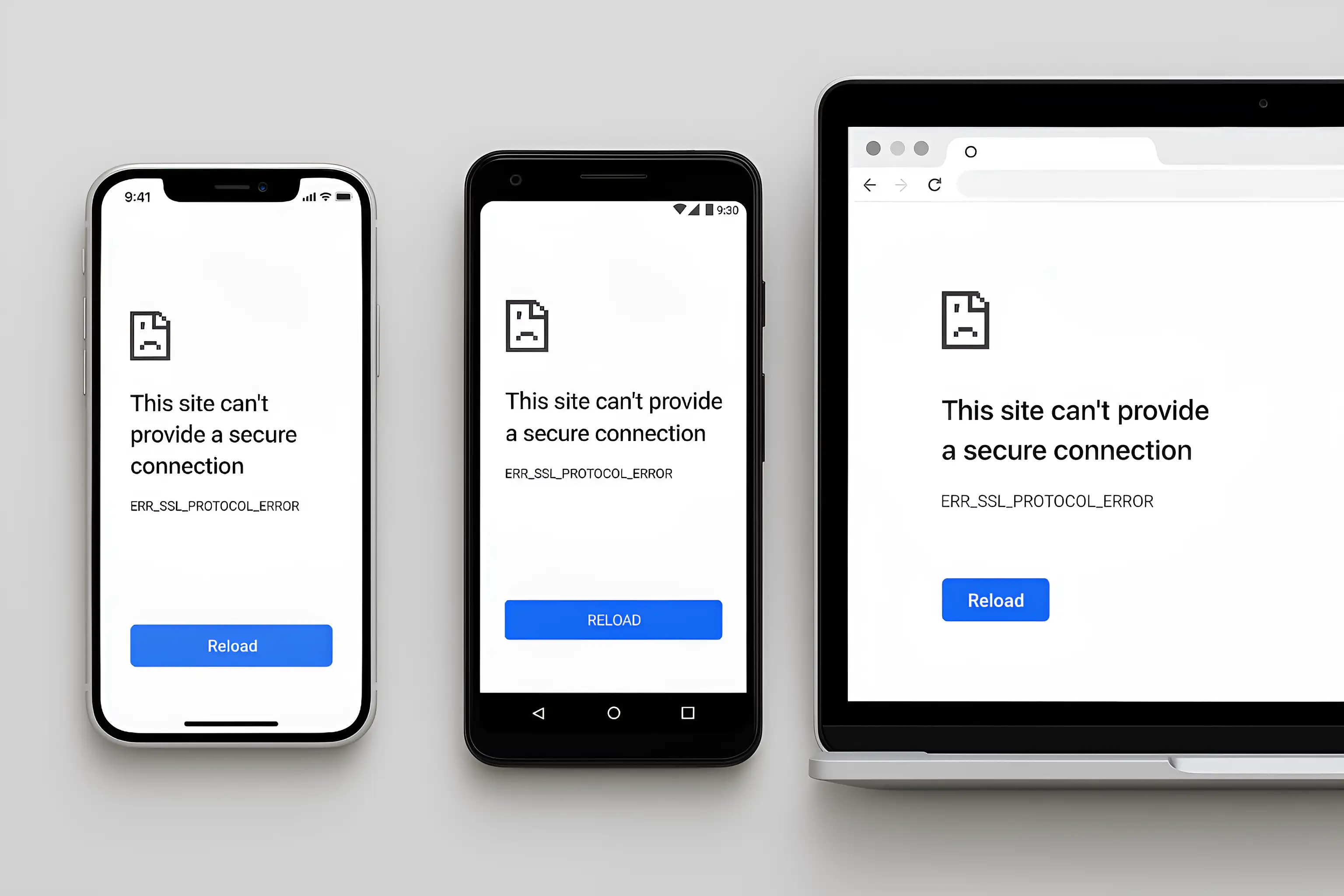 connection errors on different devices