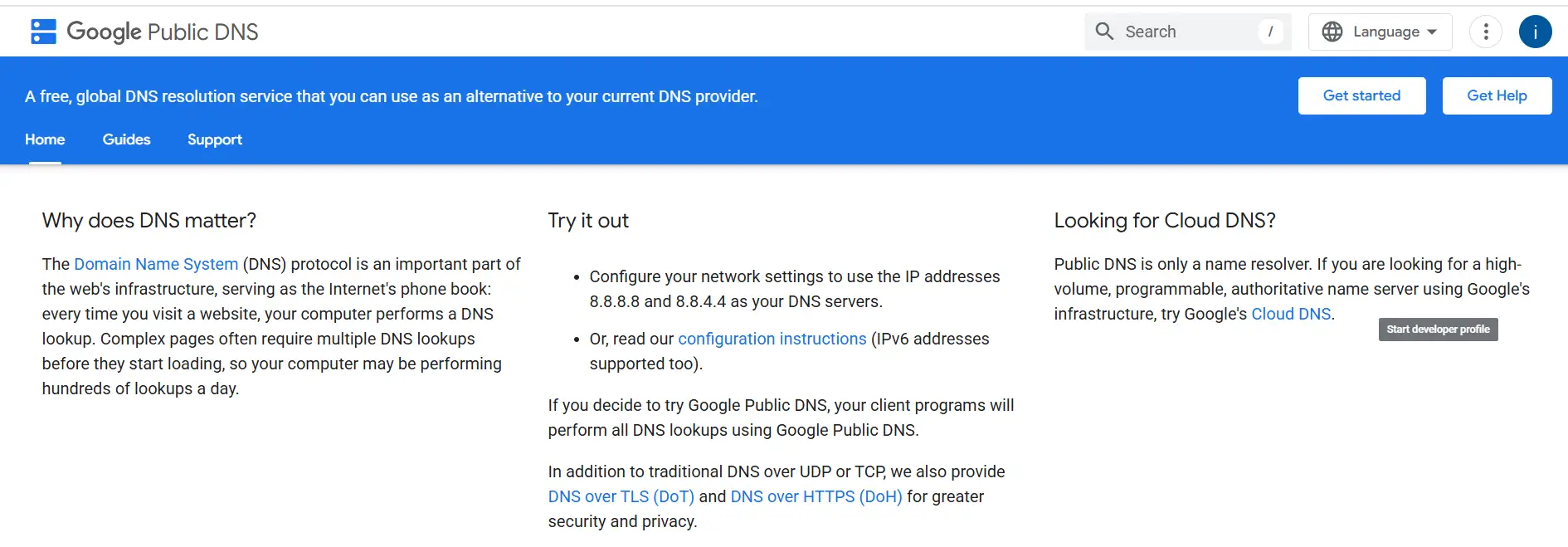 a public dns