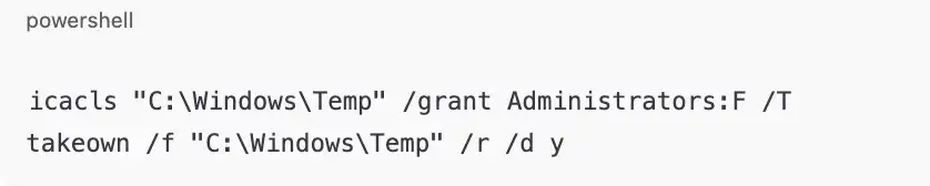 powershell automation script for temp folder