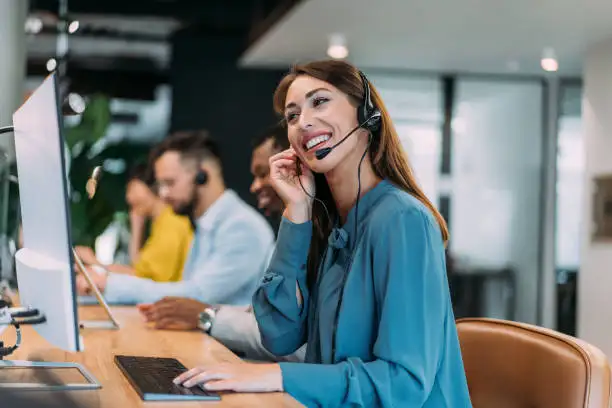 customer service specialist offering help