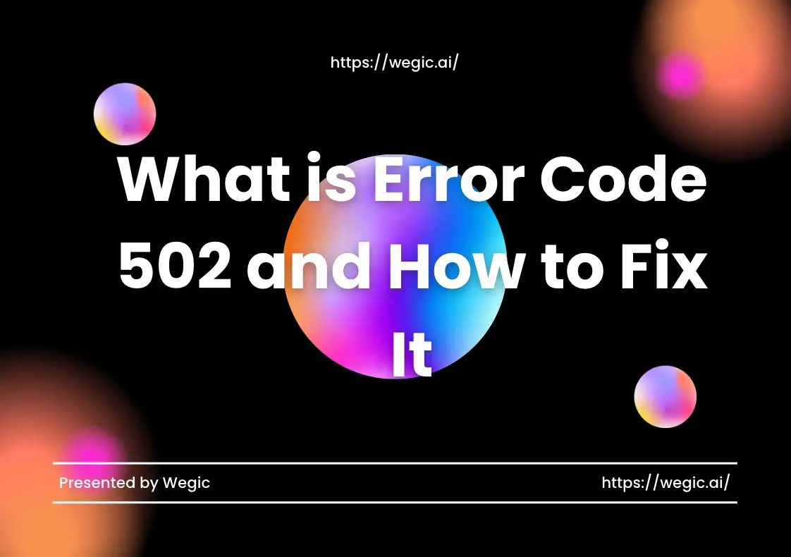 A banner image showing 'what is error code 502 and how to fix it"