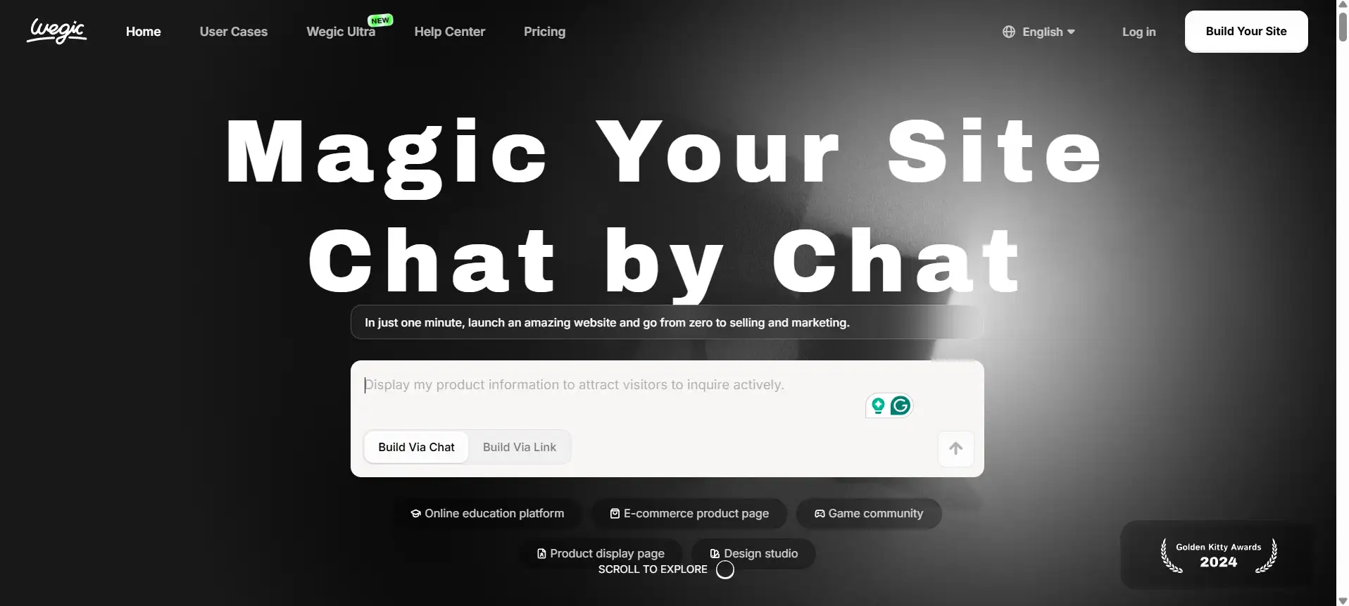 wegic homepage