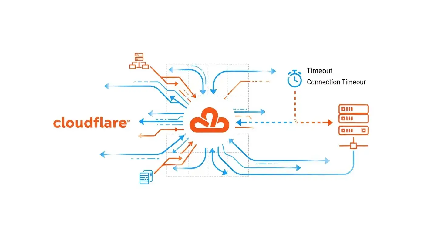 How Cloudflare connects to your origin server (and where Error 522 occurs) How Cloudflare connects to your origin server (and where Error 522 occurs)