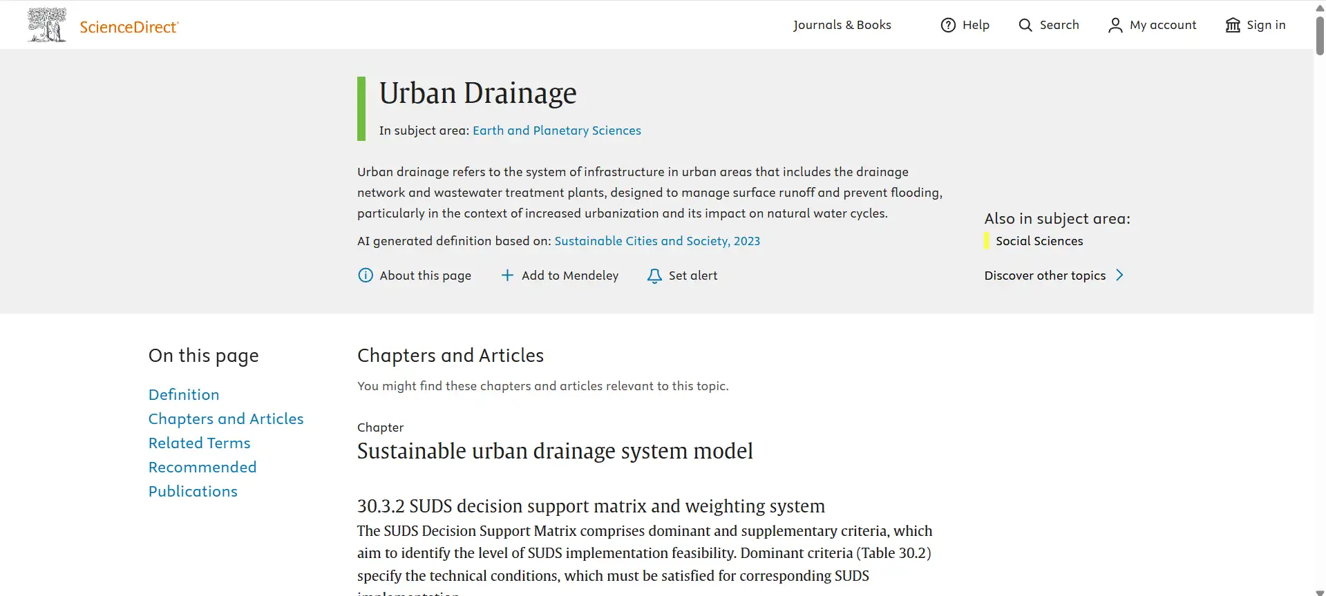urban drain