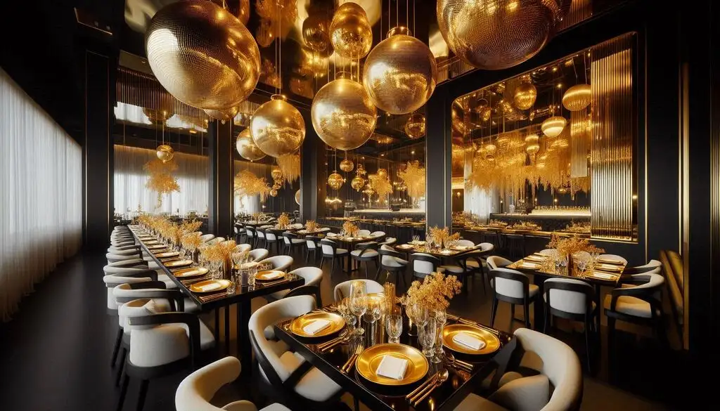 maple gold and midnight black restaurant