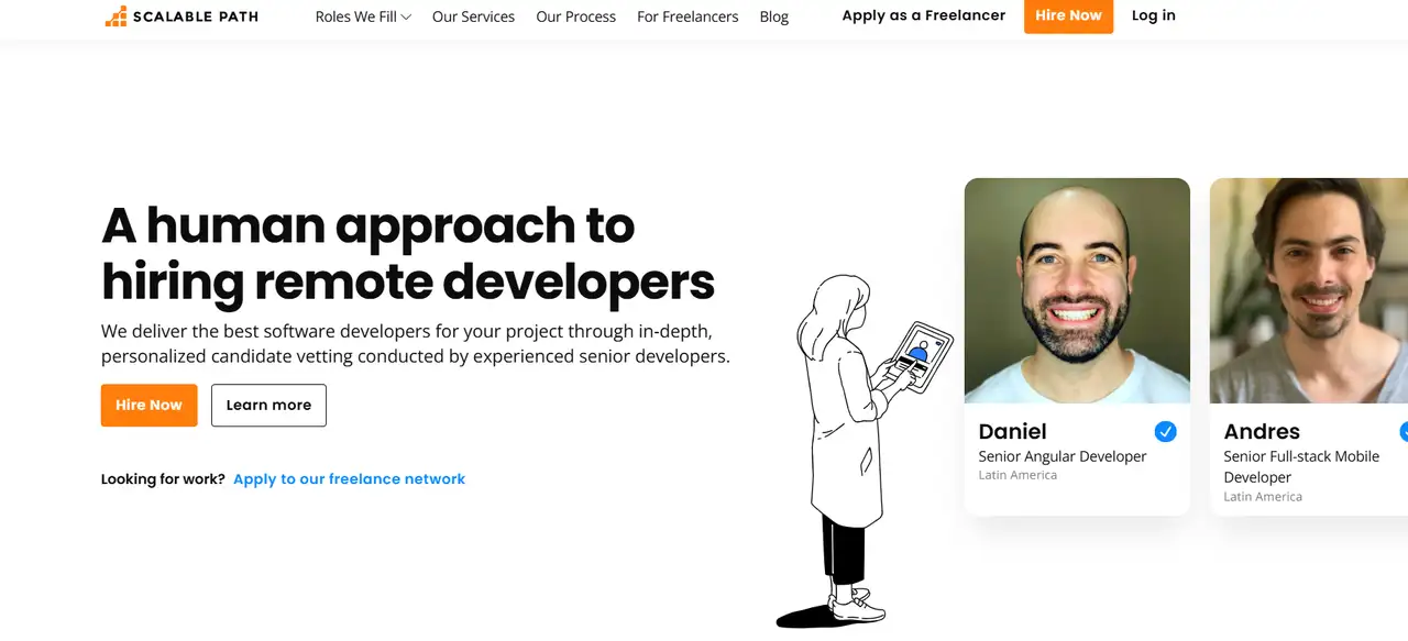 a platform for companies to find professional development teams