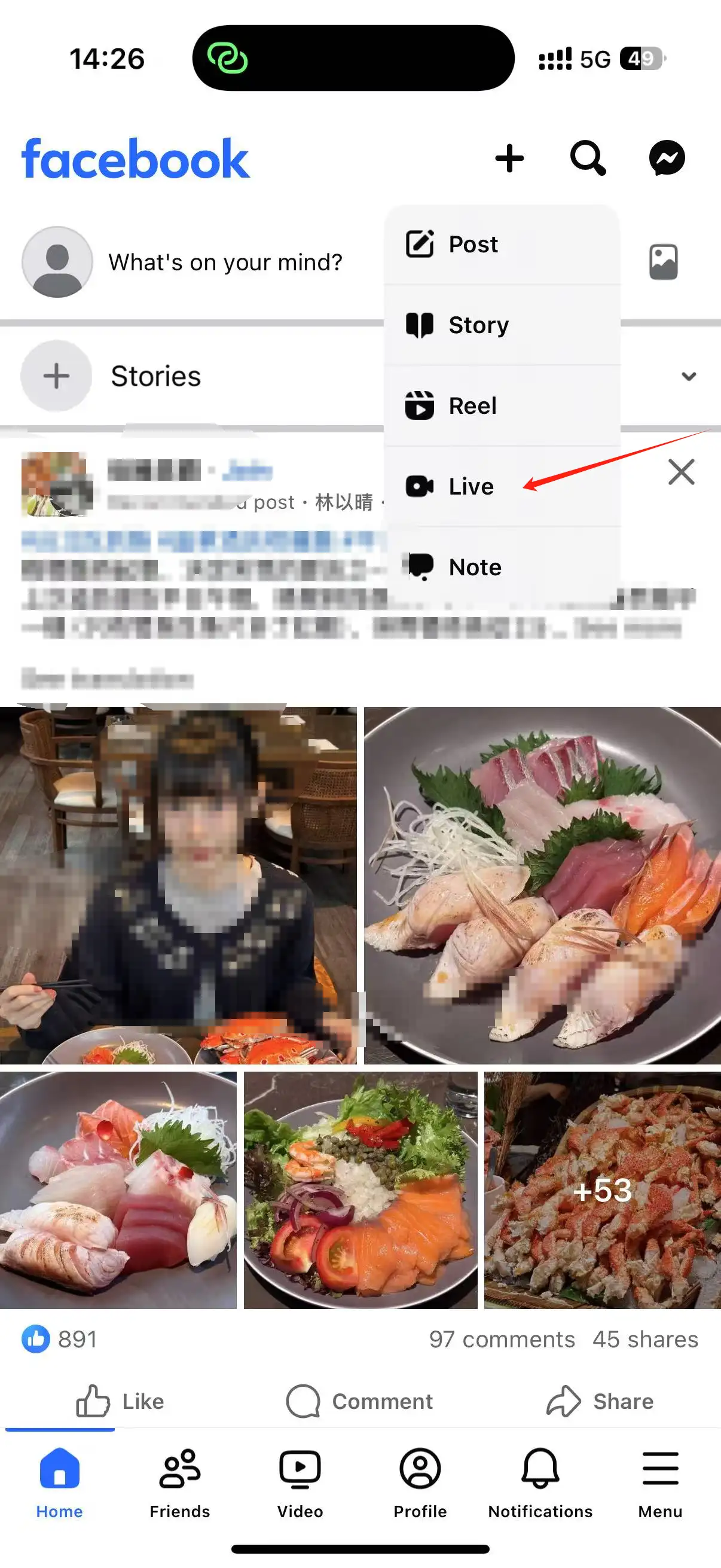 Use Facebook Live to interact with users