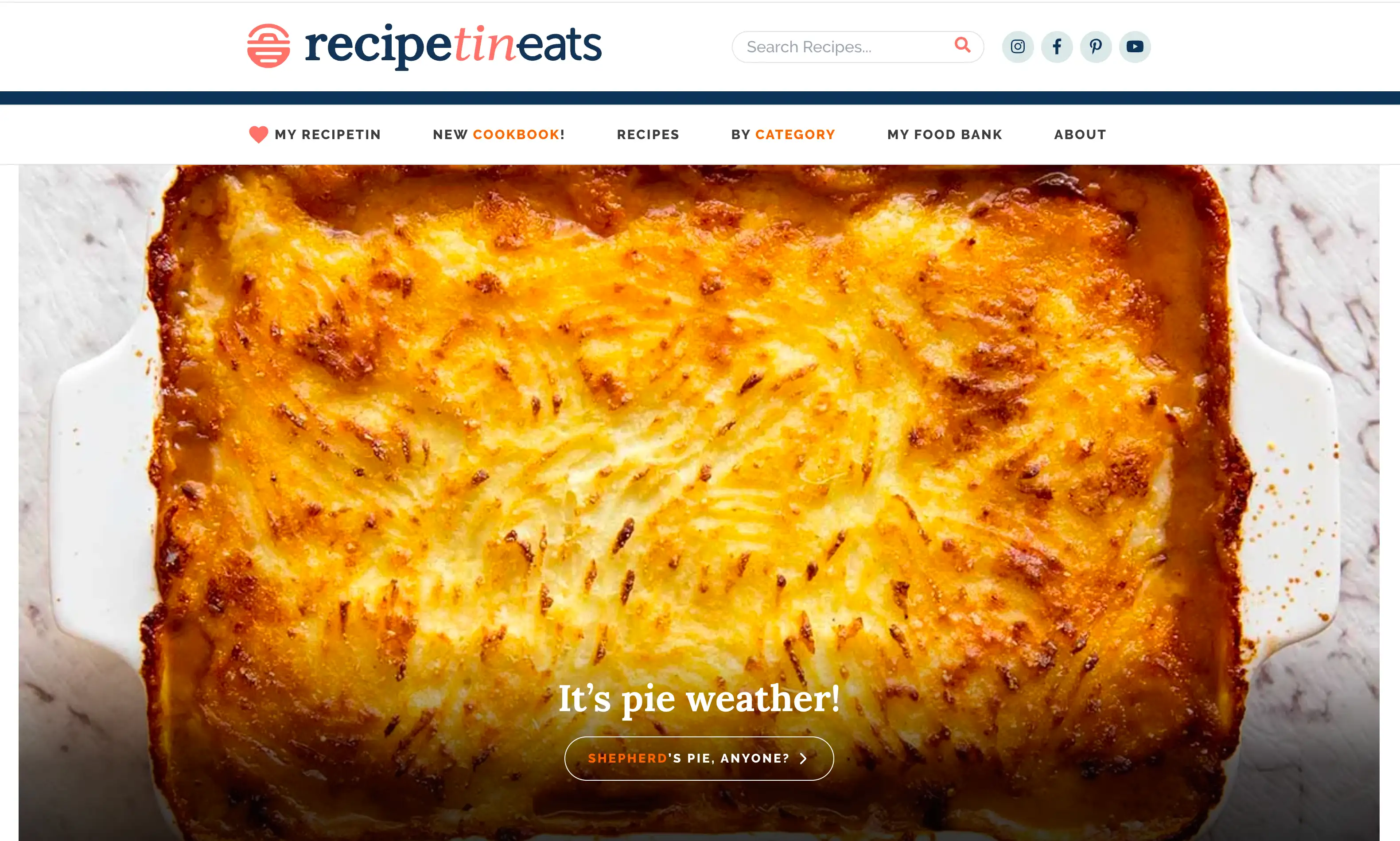 recipe tin eats homepage