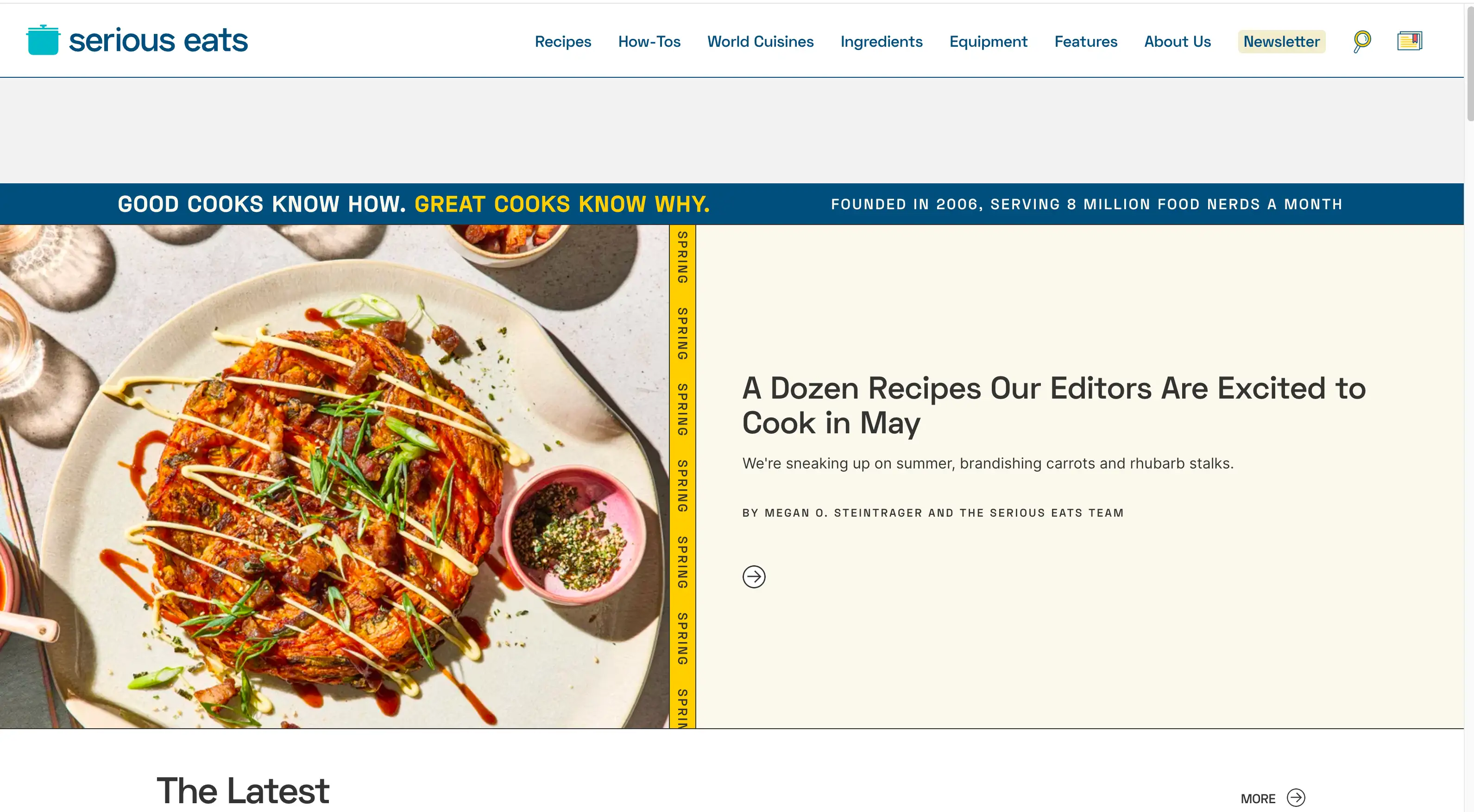 serious eats homepage