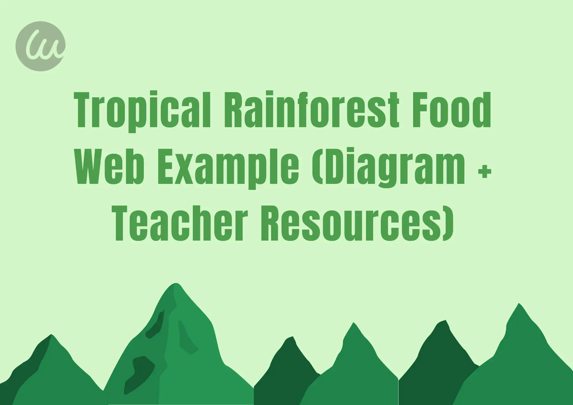 Tropical Rainforest Food Web Example (Diagram + Teacher Resources) Tropical Rainforest Food Web Example (Diagram + Teacher Resources)