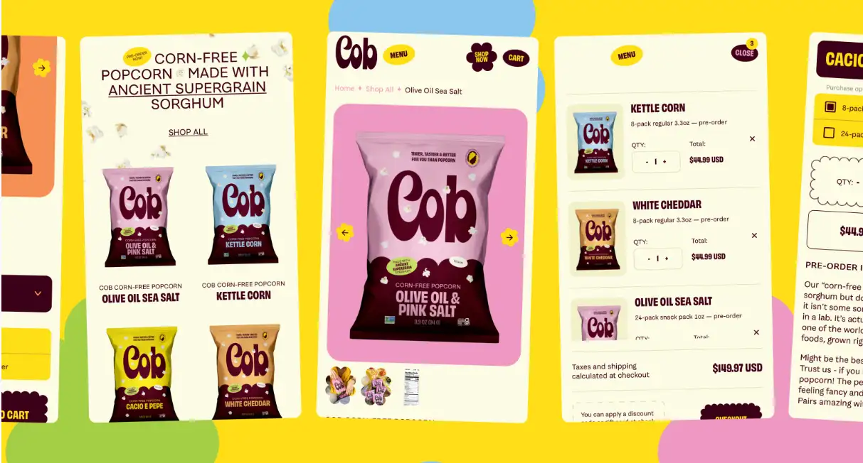 cob responsive webpage