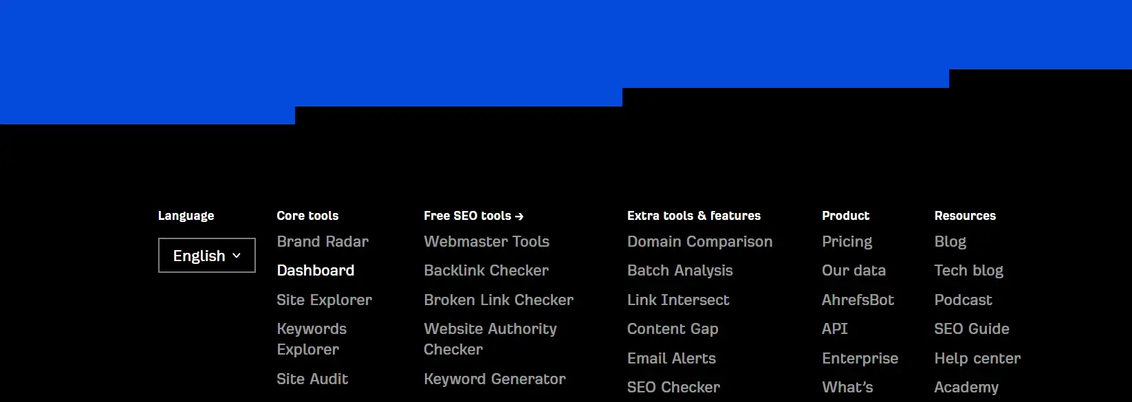 Multi-Column Layout Footer