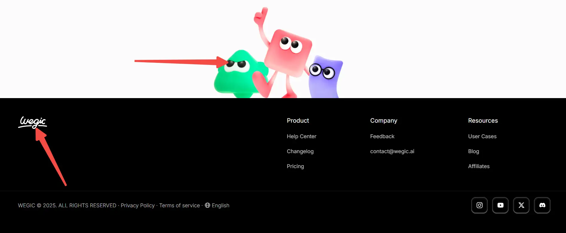 Visual Footer with Branding Elements