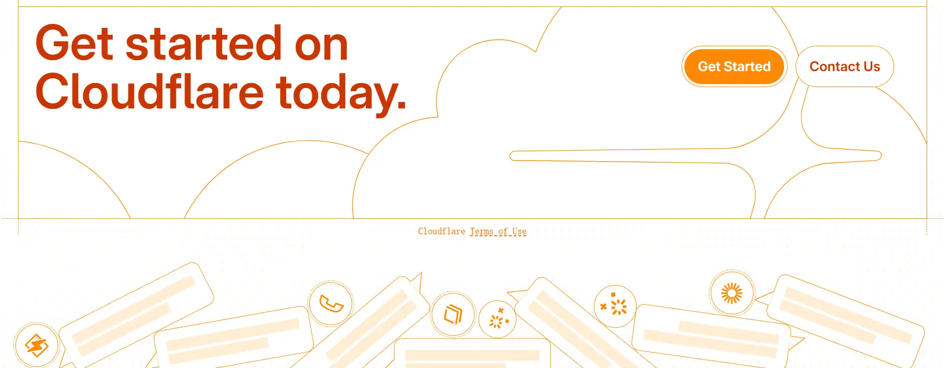 Cloudflare's website footer