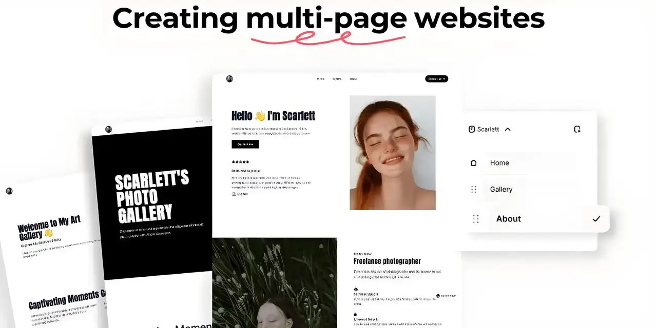 ai-optimized multi-page photography portfolio