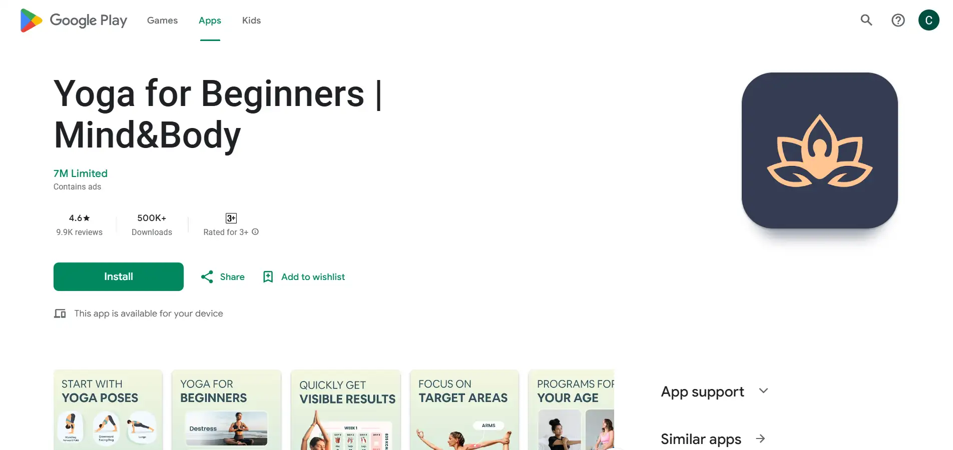Yoga for Beginners | Mind & Body on Google Play