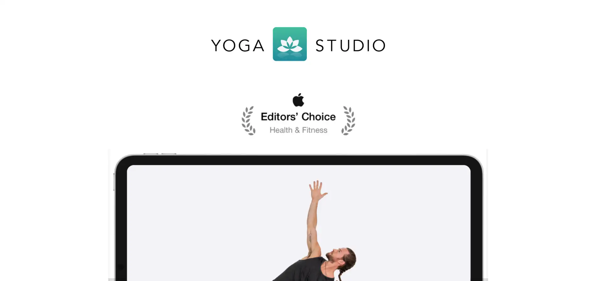 Website homepage of Yoga Studio