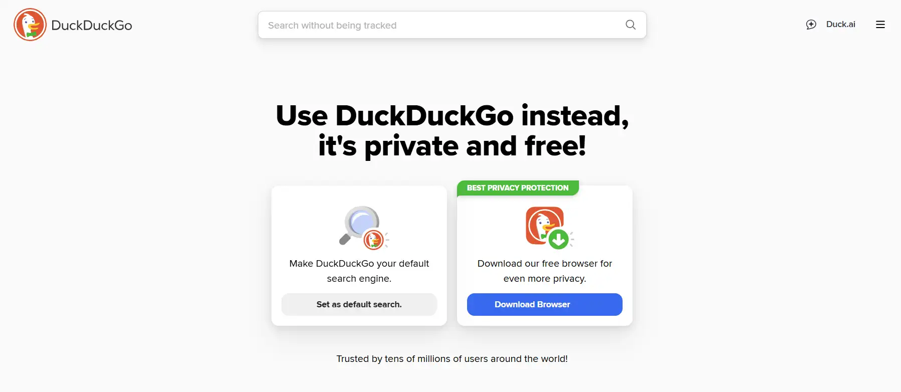 a popular privacy-seeking search engine a popular privacy-seeking search engine