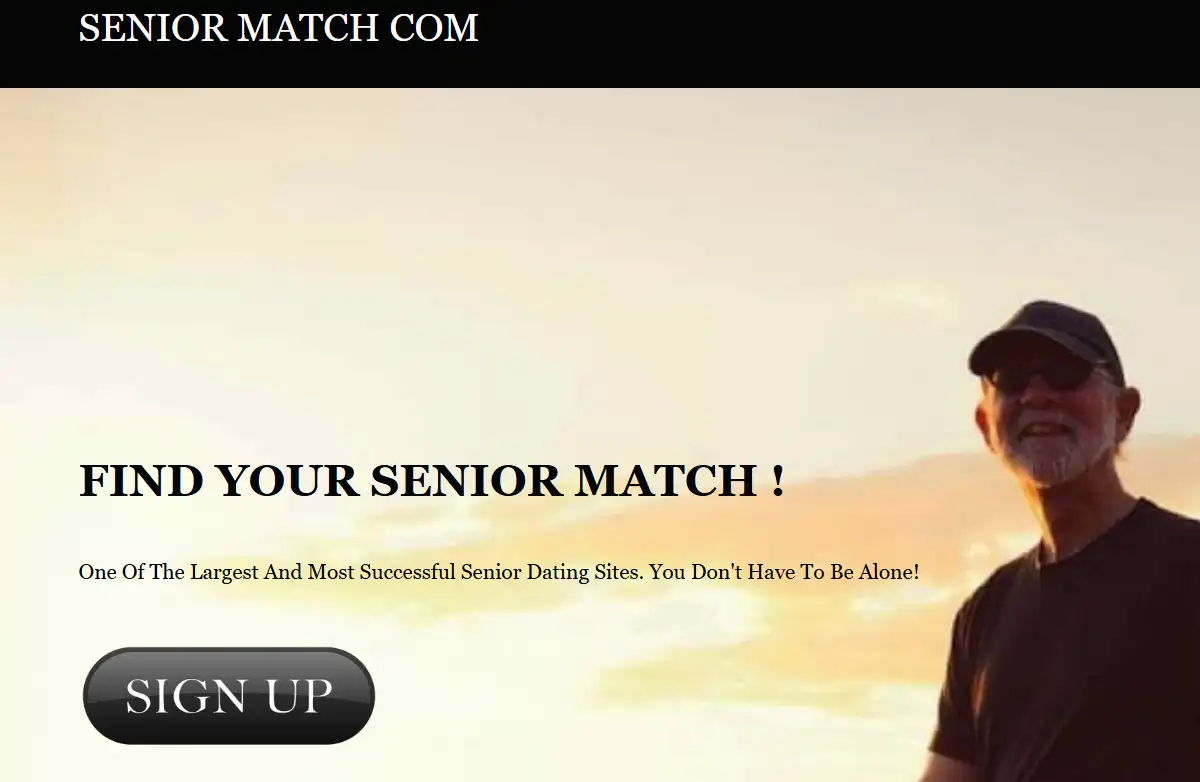 SeniorMatch homepage