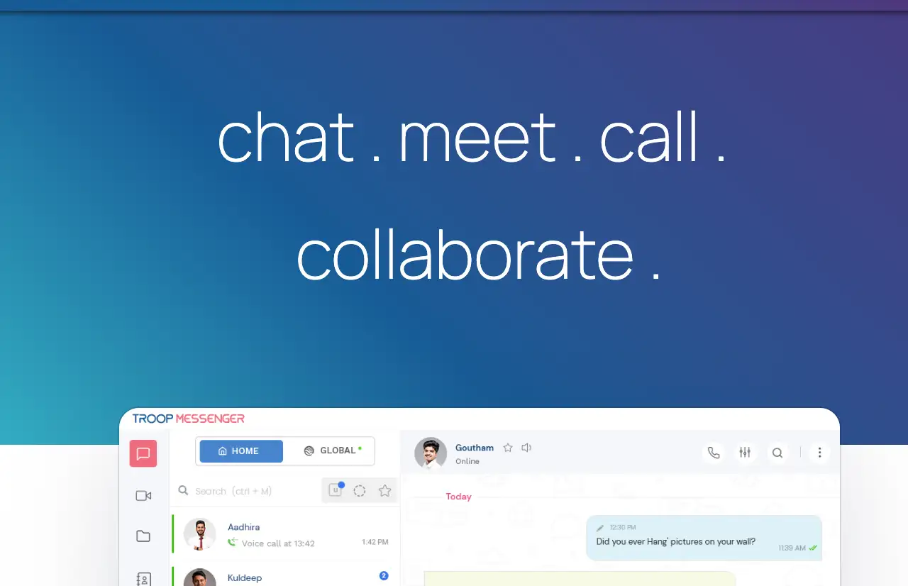 troop messenger homepage
