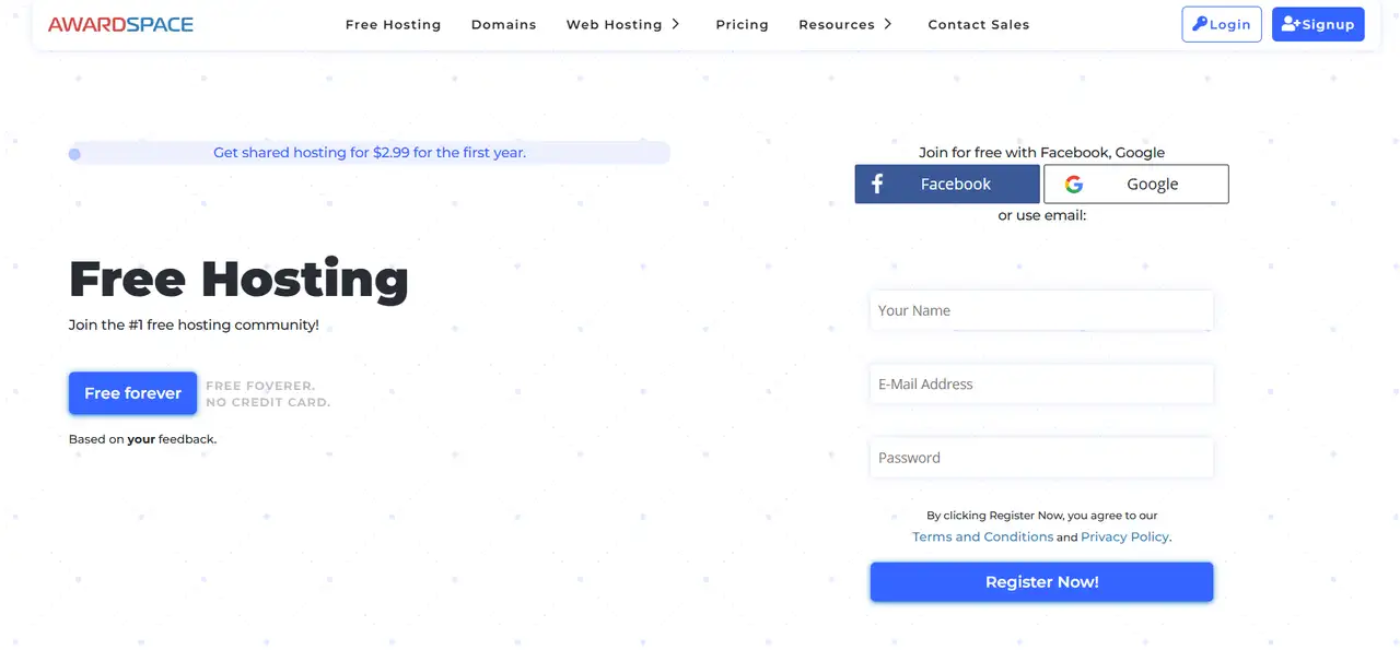 awardspace domain hosting