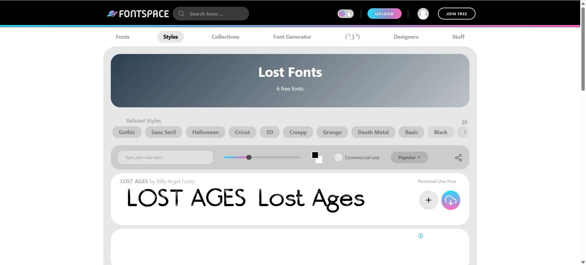 fontspace and lost type fontspace and lost type