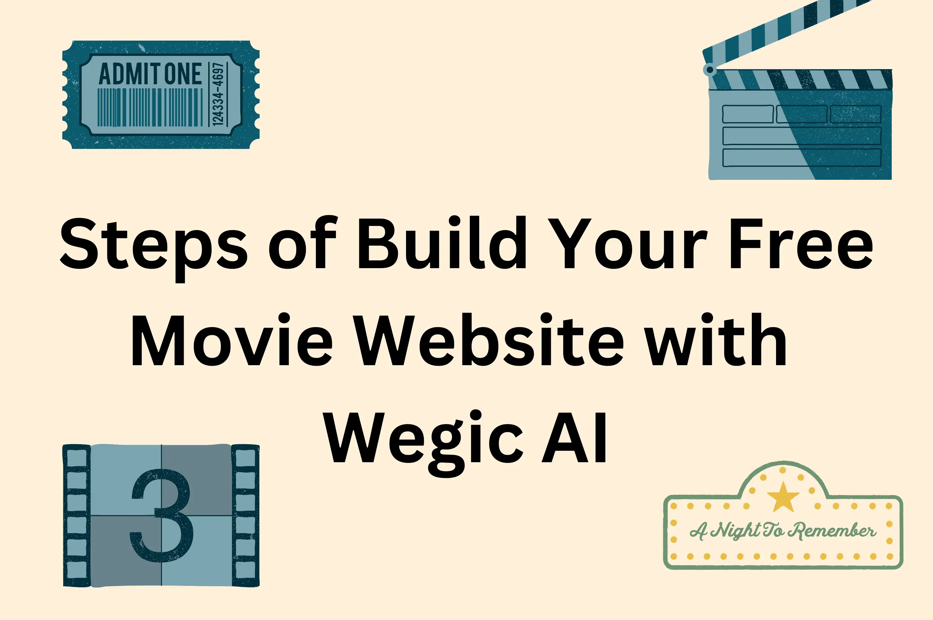 steps of building movie website with wegic