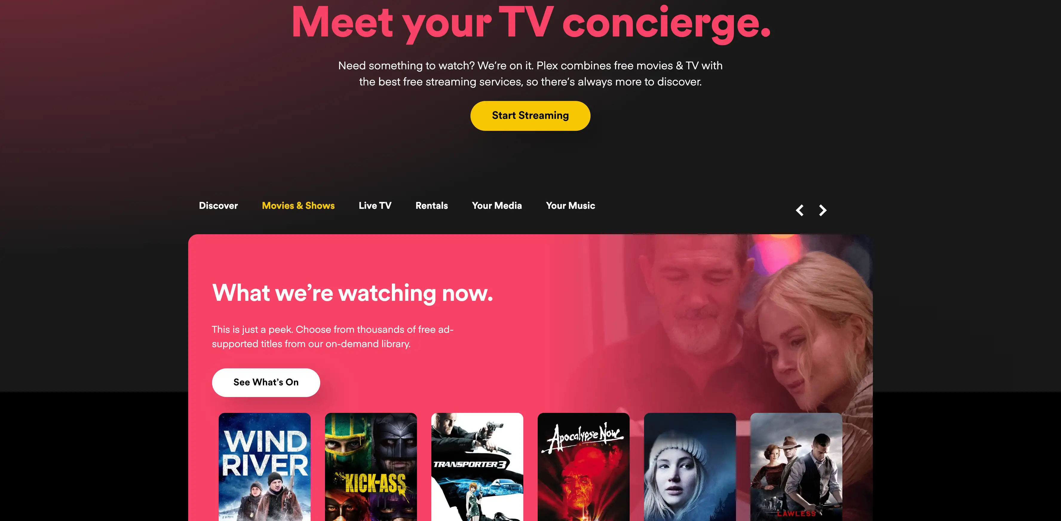 plex free movies and tv more than just media