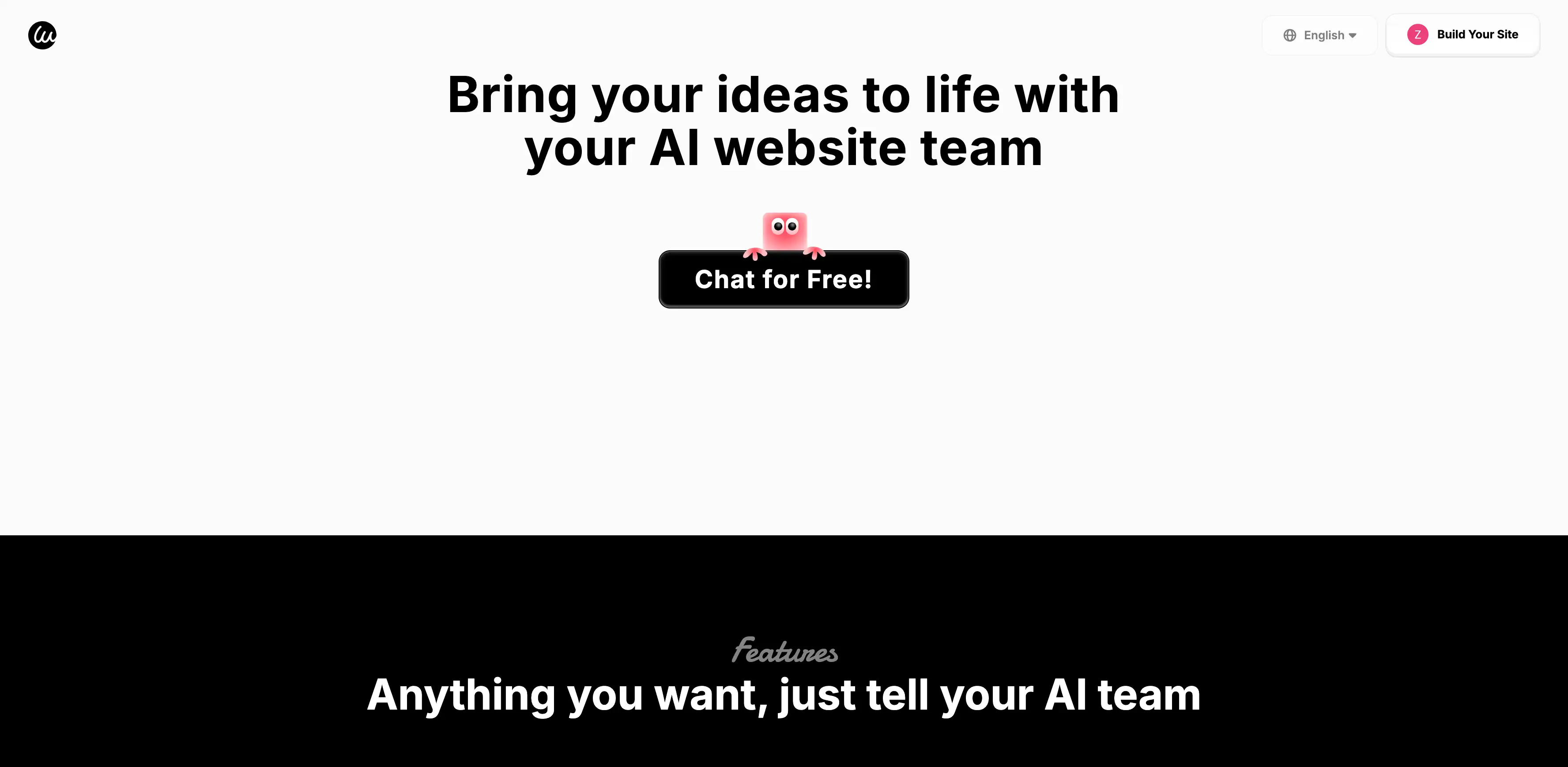 bring your ideas to life with wegic ai website team