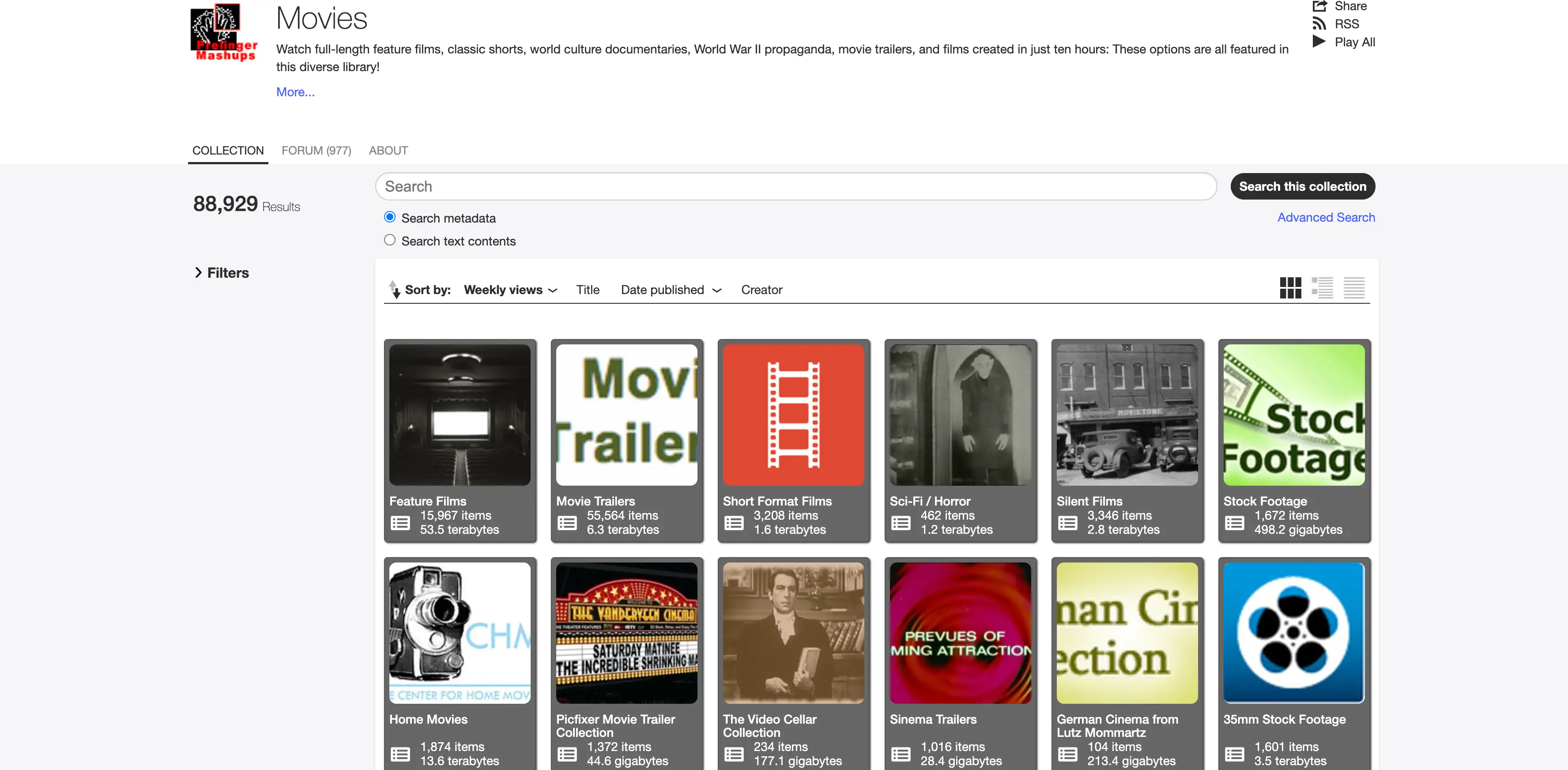internet archive treasure trove of classic movies