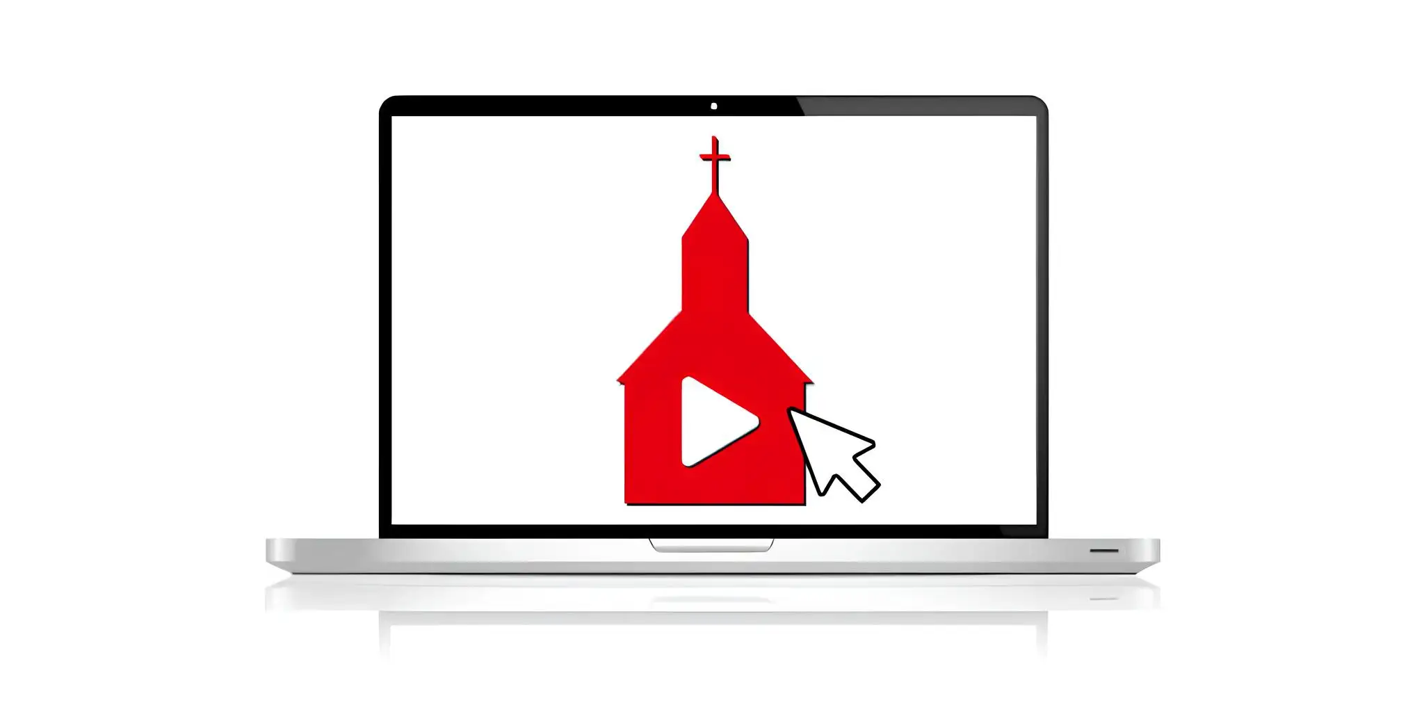 one cick on a church website