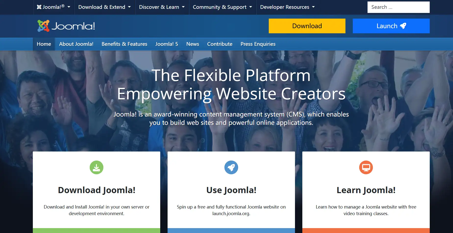 joomla homepage