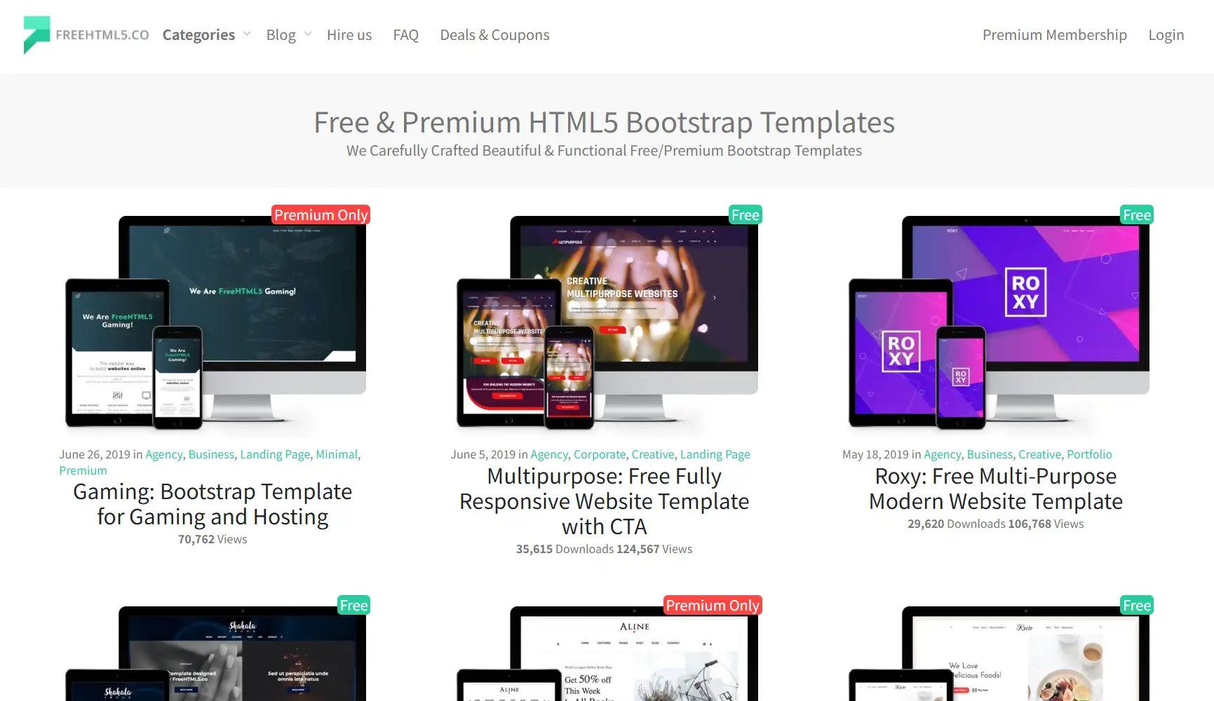 FreeHTML5 homepage FreeHTML5 homepage