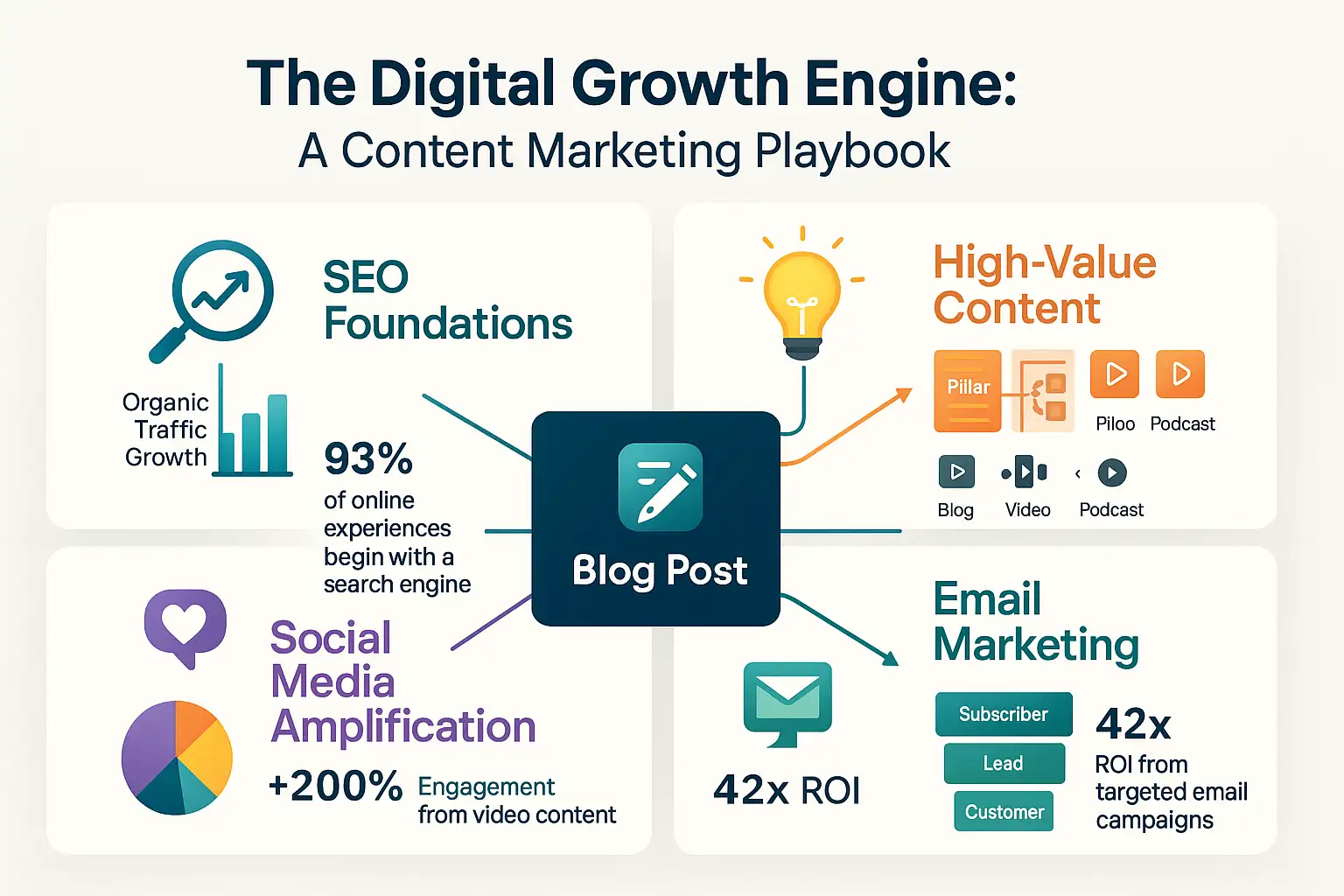 An example of a shareable infographic used as part of effective content marketing strategies to generate free website traffic.