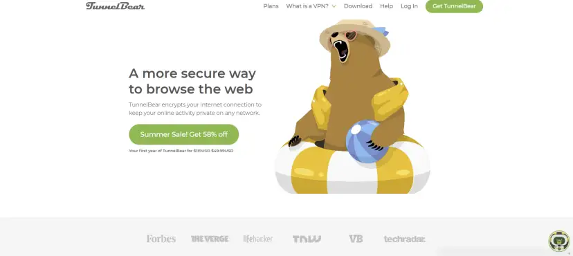 TunnelBear official website