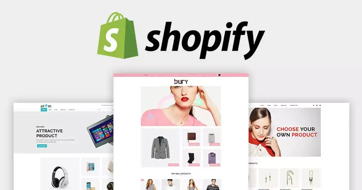 Shopify's homepage Shopify's homepage