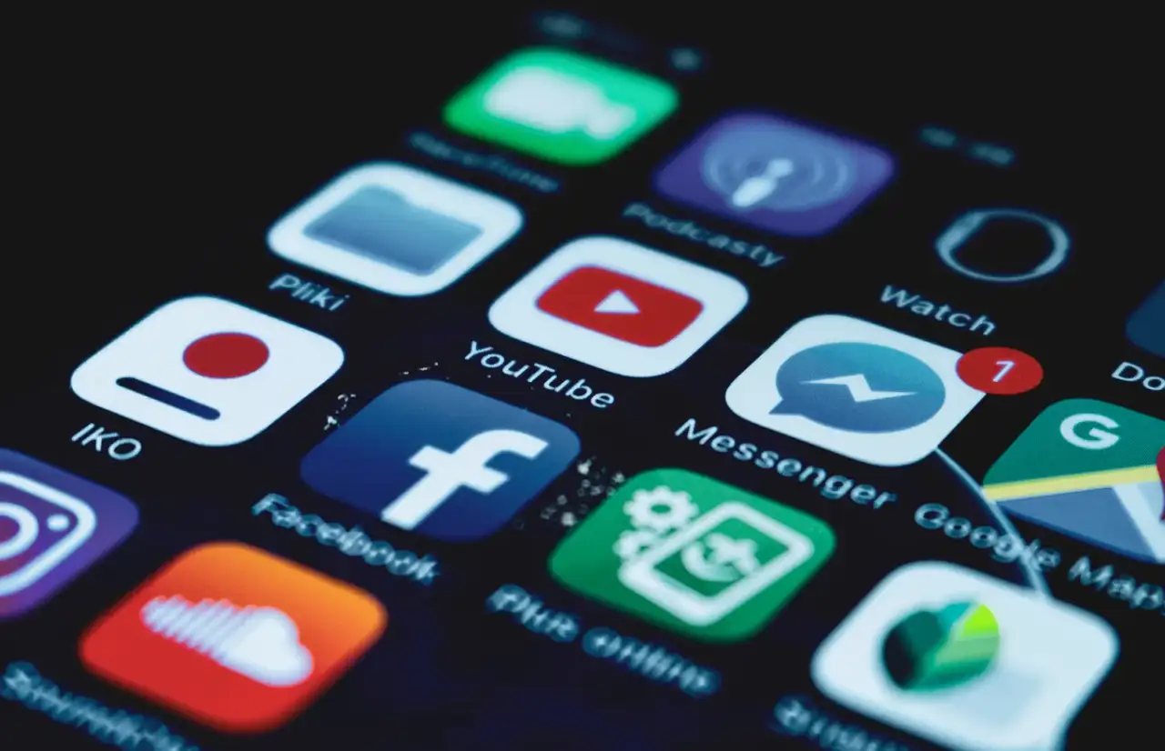 social media apps on a phone