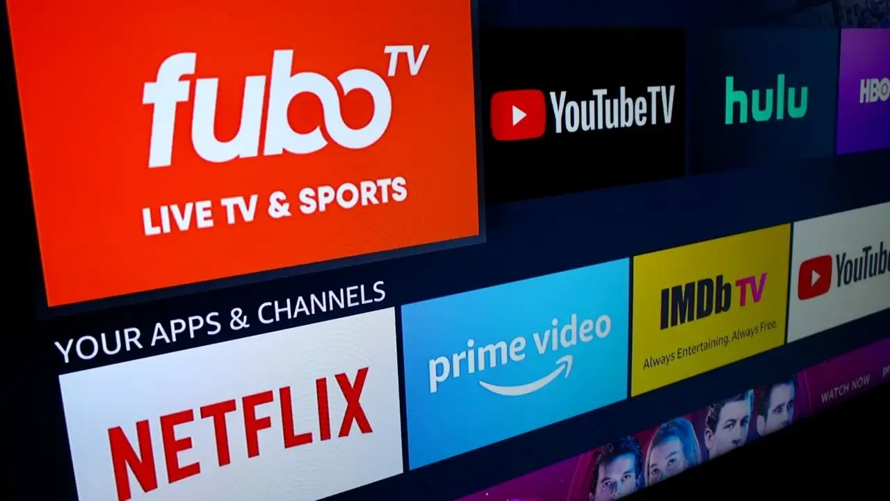 A display of devices compatible with Fubo and youtube tv 4k streaming, showcasing a live sports game in ultra-high definition. A display of devices compatible with Fubo and youtube tv 4k streaming, showcasing a live sports game in ultra-high definition.