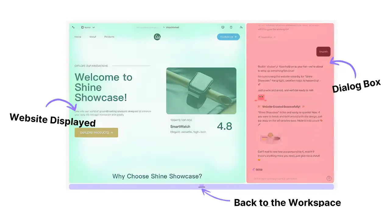 wegic's design dialog box